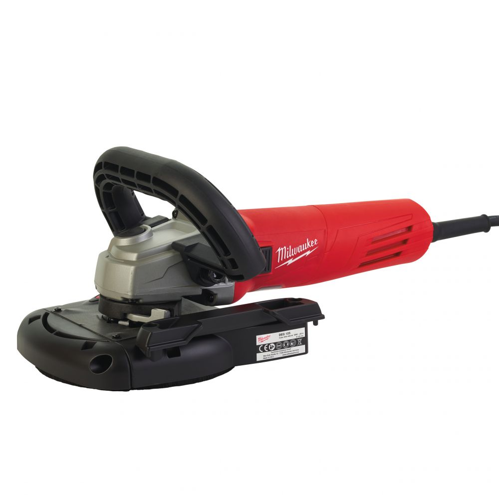 Milwaukee - Winkelschleifer mit Absaughaube Für Schleifarbeiten (AGV 12-125 X DEG-SET) 